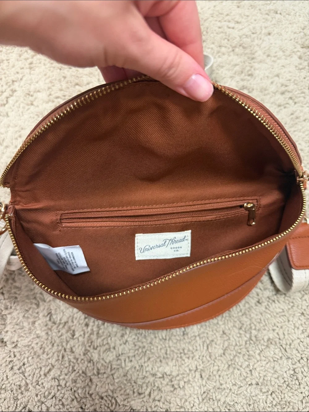 Universal Thread Leather Crescent Crossbody Bag